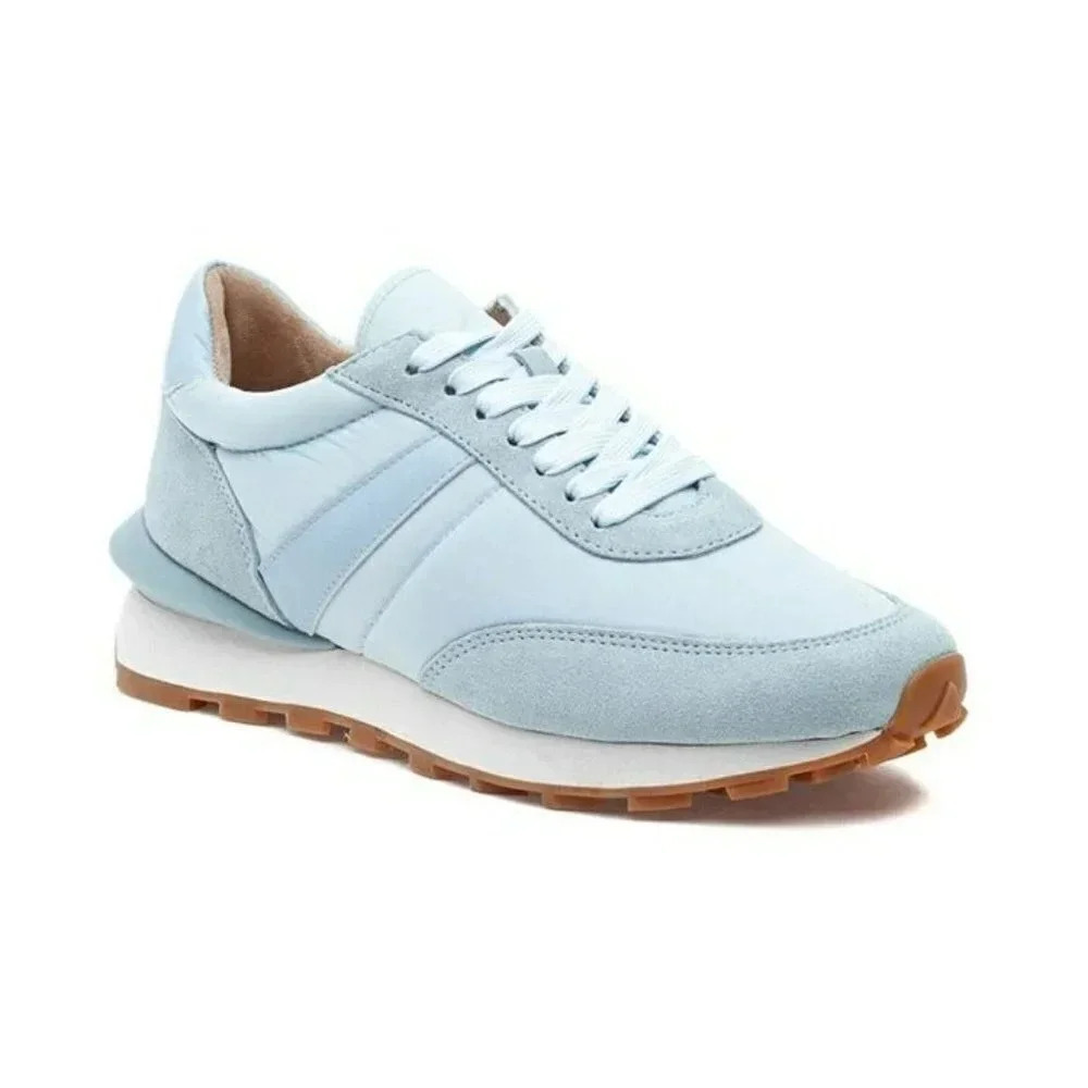NIB J/Slides Eddie Women's Sneaker Light Blue Suede/Nylon Size 10 M (MSRP $158)